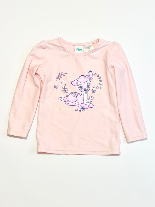 Pink Bambi rashie - Size 2