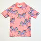 Pink unicorns rashie - Size 2
