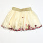 Pompom and stars tulle skirt - Size 1-2