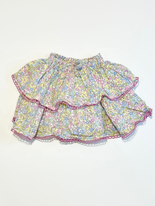 Floral ruffle skirt - Size 1-2