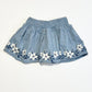 Embroidered floral skirt - Size 2