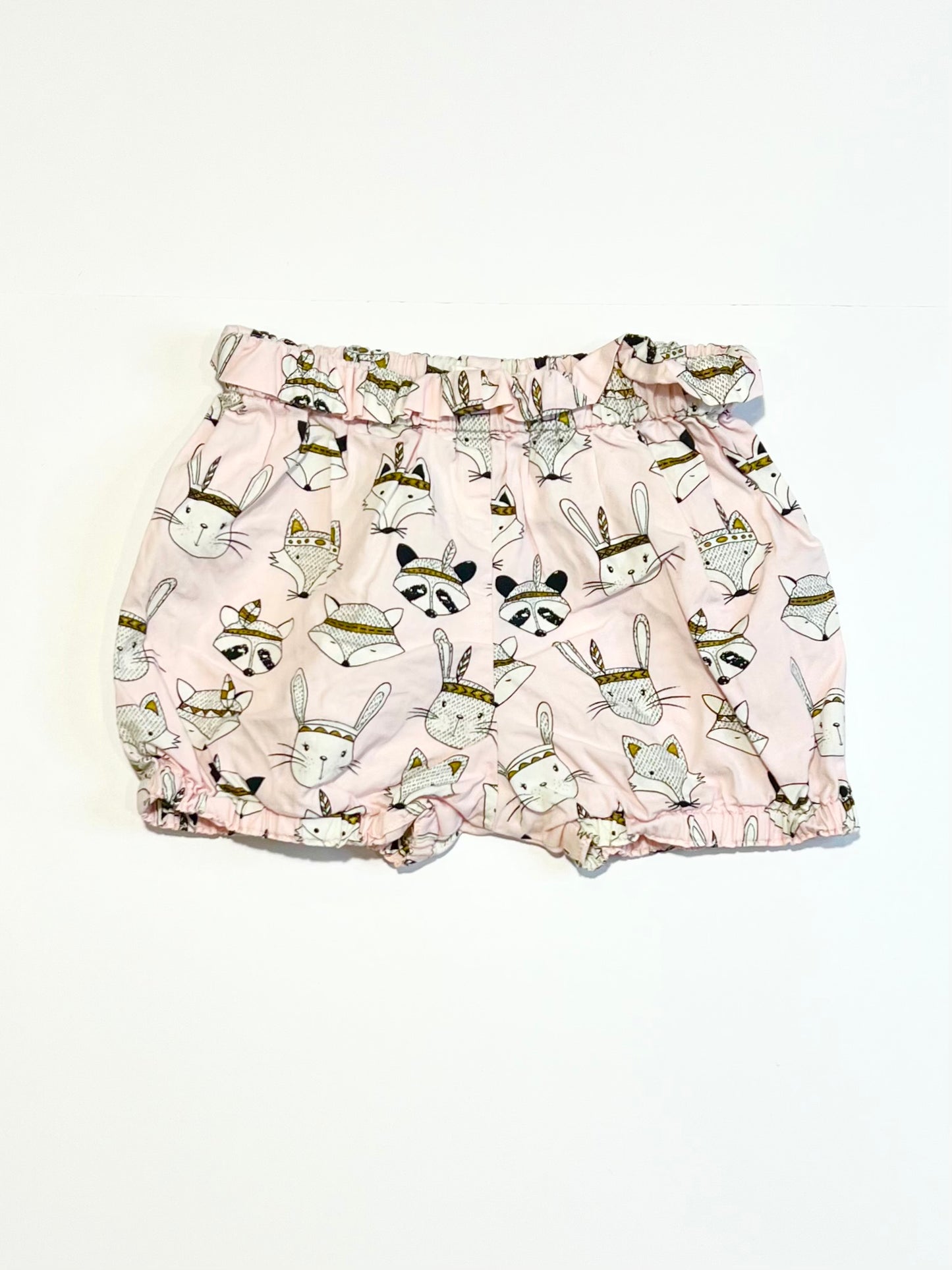 Pink animal shorts - Size 2