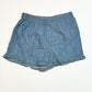 Chambray ruffle shorts - Size 2