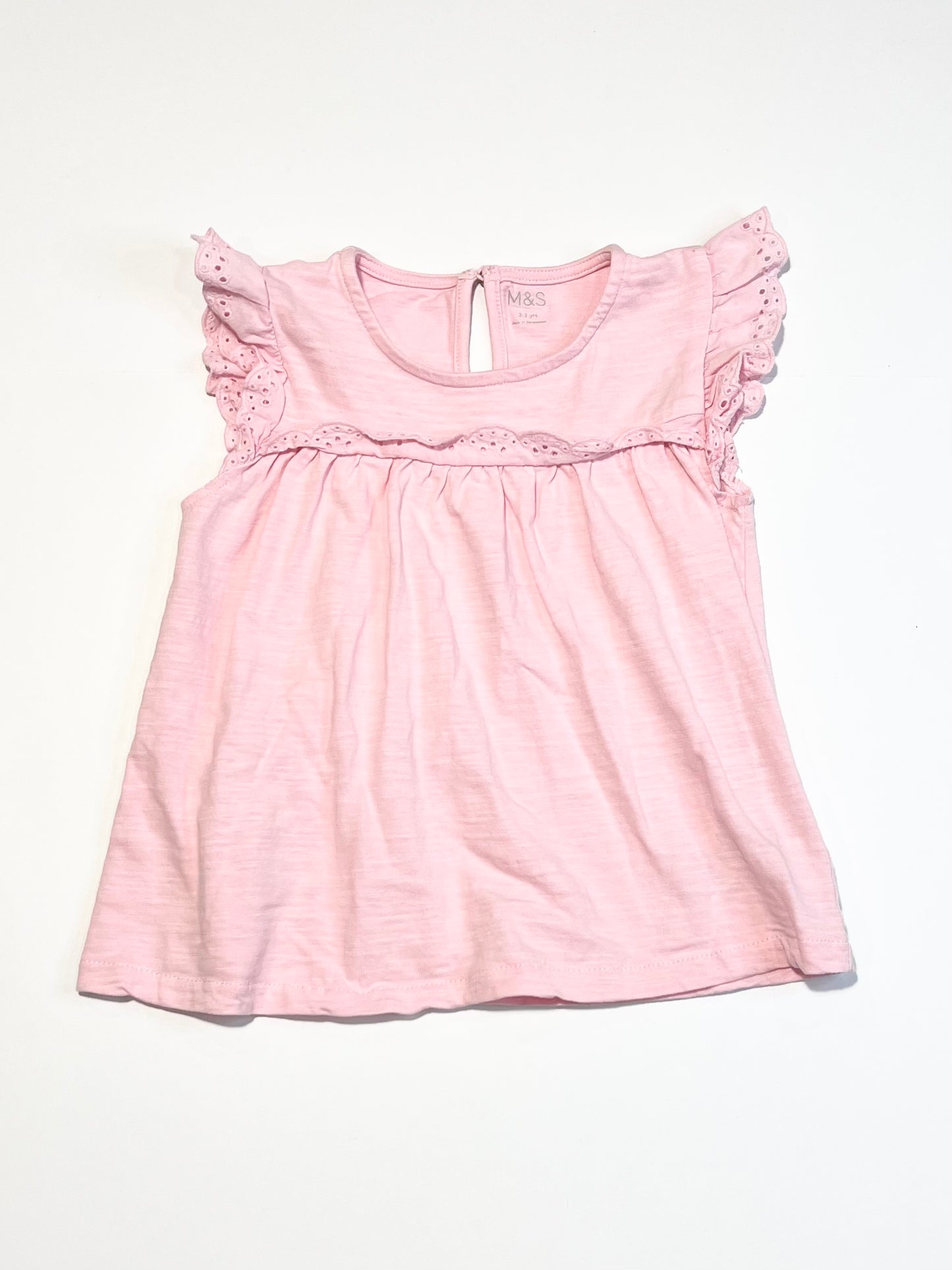 Pink ruffle tank - Size 2-3