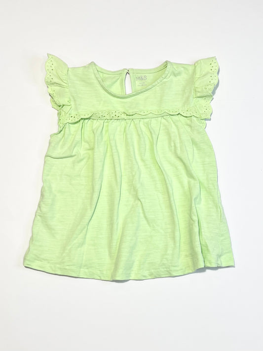 Green ruffle tank - Size 2-3 (Copy)