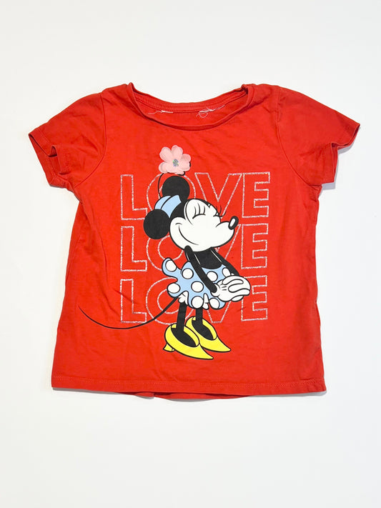 Glitter Minnie tee - Size 2-4