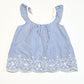 Striped cutwork top - Size 2