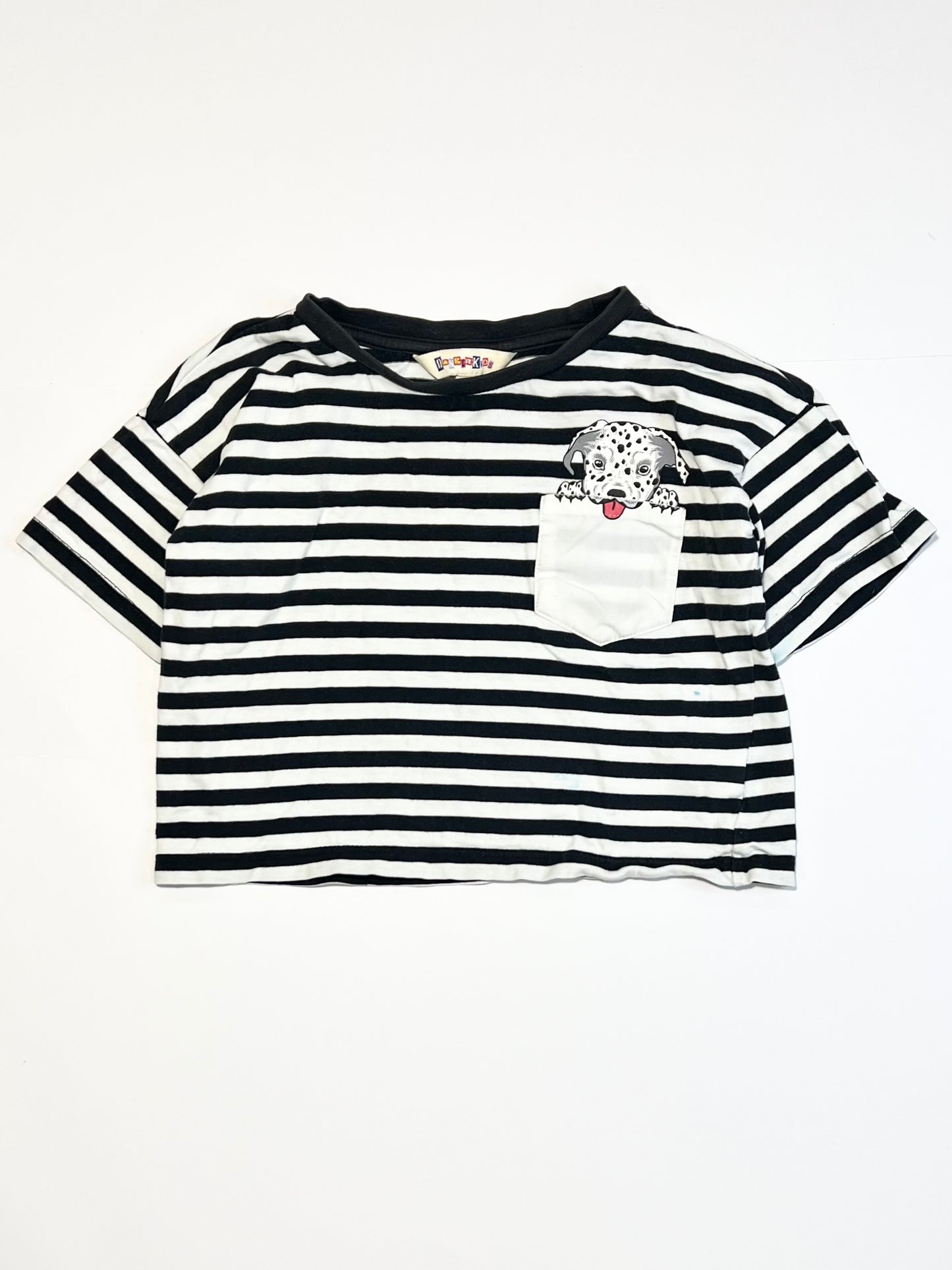 Striped puppy tee - Size 2