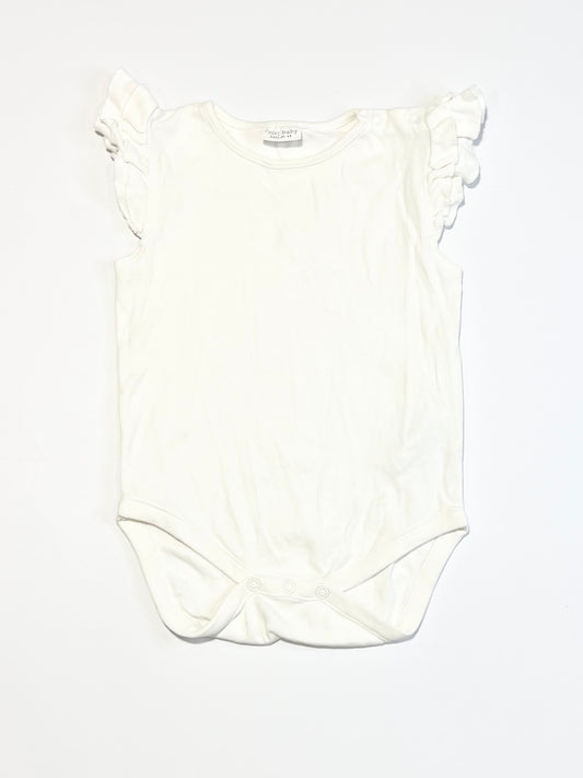 White ruffle bodysuit - Size 2