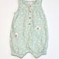 Floral jersey romper - Size 2