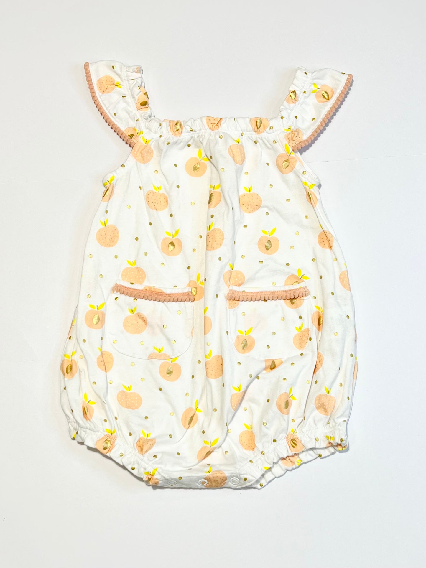 Jersey peaches romper - Size 2