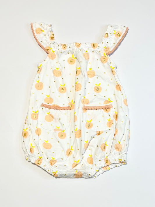 Jersey peaches romper - Size 2