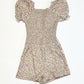 Floral rouched playsuit - Size 2