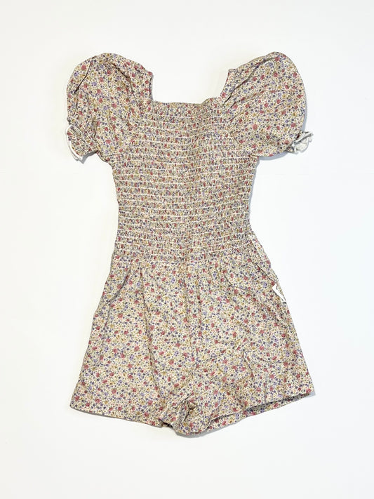 Floral rouched playsuit - Size 2