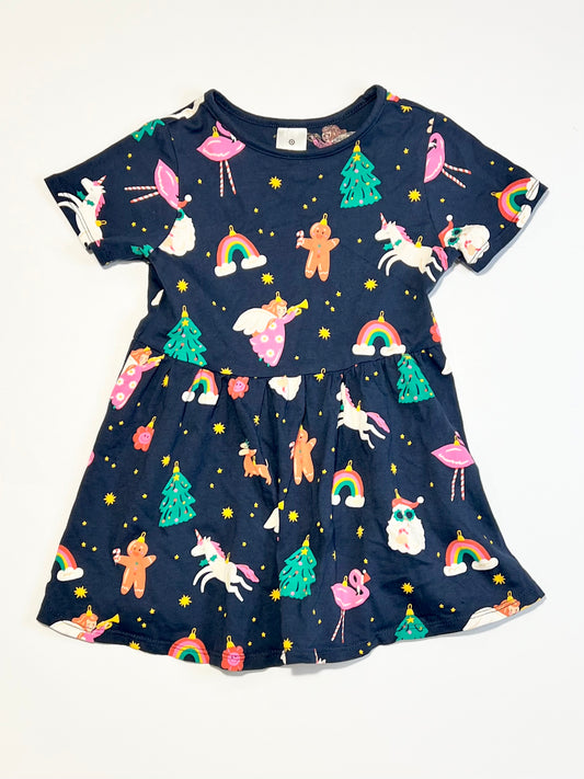 Jersey Christmas dress - Size 2