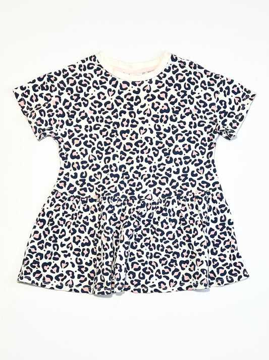 Jersey animal print dress - Size 2