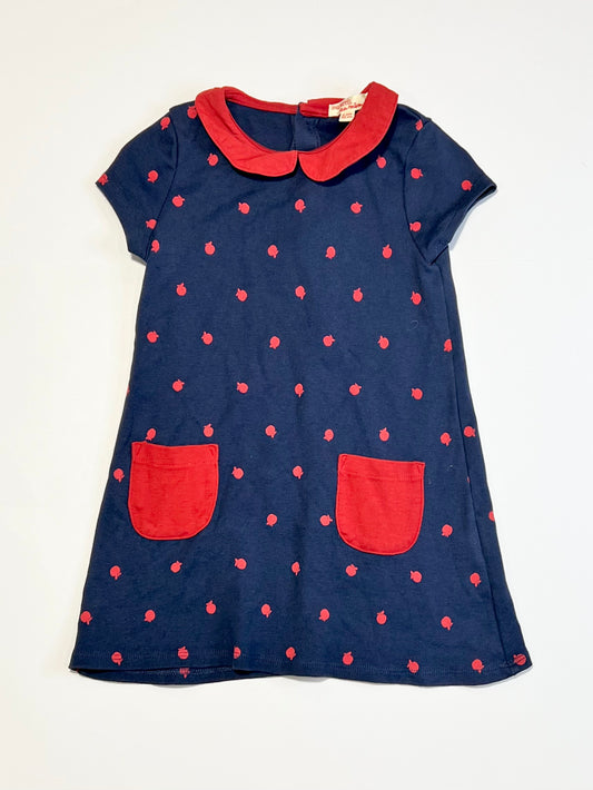 Apples jersey dress - Size 2