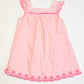 Pink embroidered dress - Size 2
