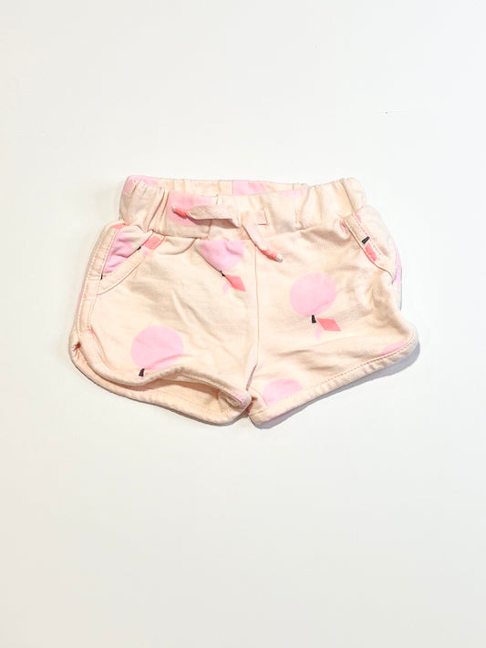 Peach sweat shorts - Size 00