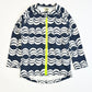Navy zip rashie - Size 1