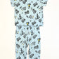 Blue trucks pyjamas - Size 1-2