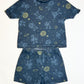 Navy space pyjamas - Size 1