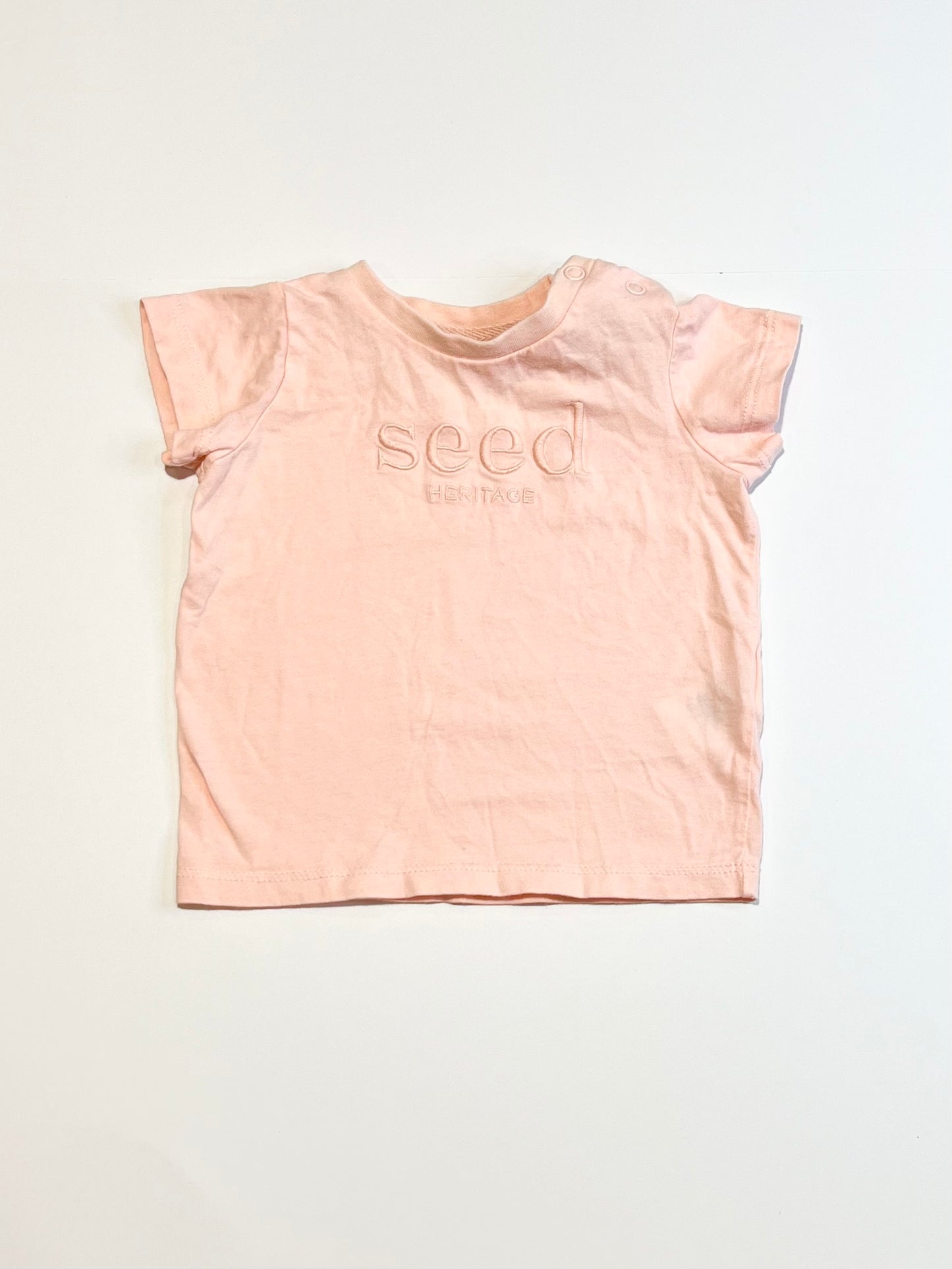 Pink logo tee - Size 00