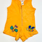 Terry zip romper - Size 1