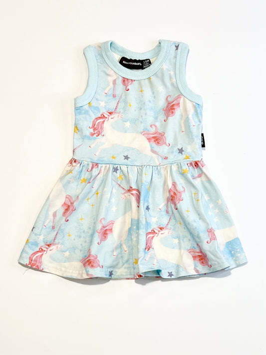 Jersey unicorns dress - Size 00