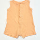 Orange waffle romper - Size 1