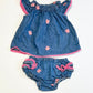 Embroidered butterfly set - Size 00