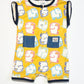 Yellow elephants romper - Size 1