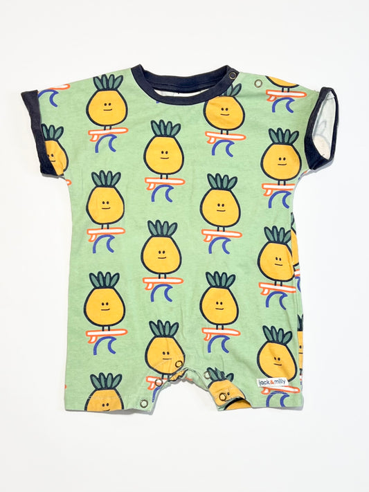 Surfing pineapples romper - Size 1
