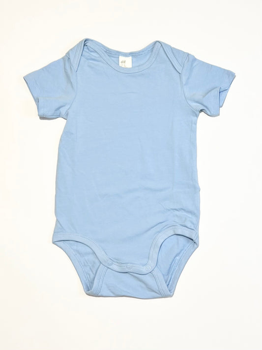 Blue ribbed bodysuit - Size 1