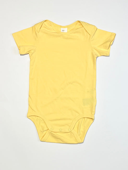Yellow ribbed bodysuit - Size 1