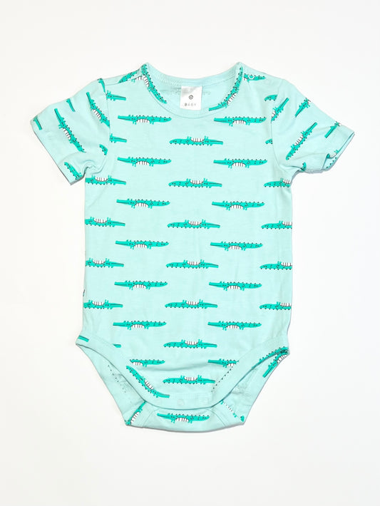 Green crocs bodysuit - Size 1