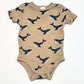 Brown whale bodysuit - Size 1