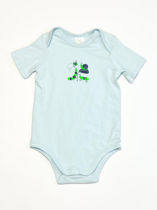 Blue insects bodysuit - Size 1