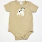 Brown puppy bodysuit - Size 1