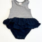 Ribbed navy bodysuit - Size 00