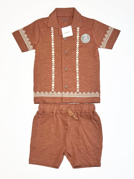 Brown jersey set brand new - Size 1