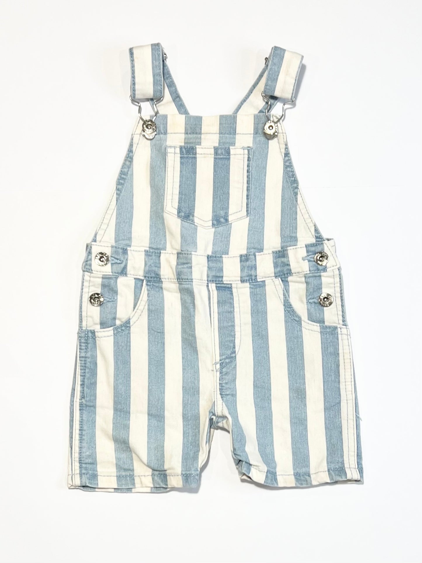 Striped shortalls - Size 1