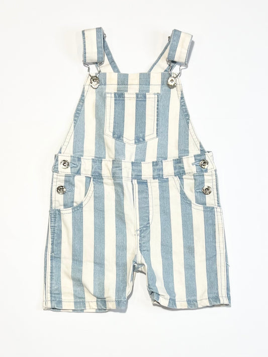 Striped shortalls - Size 1