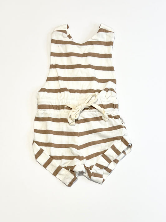 Striped bamboo romper - Size 00