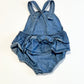 Blue chambray romper - Size 00