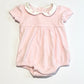 Pink terry romper - Size 00