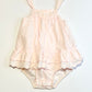 Pink ruffle romper - Size 00