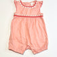 Pink embroidered romper - Size 00