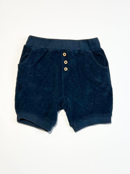 Navy terry shorts - Size 1