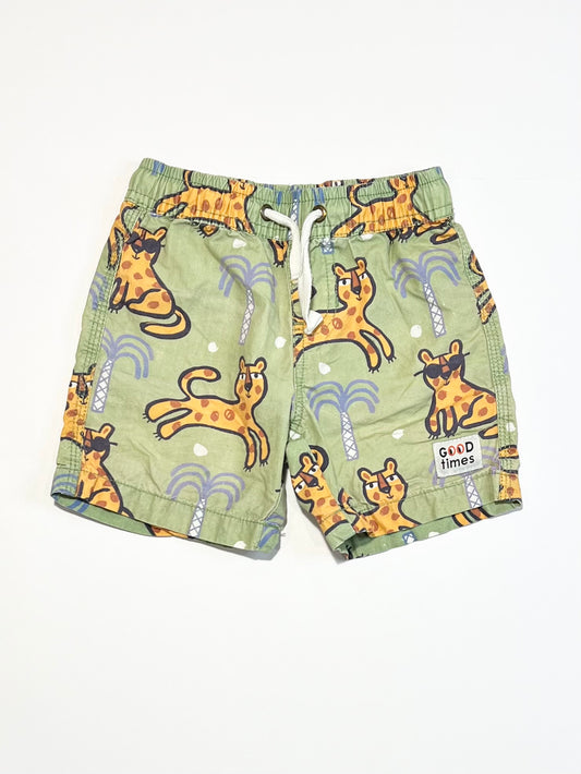Green tiger shorts - Size 1